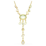 Gema Y necklace Mixed cuts, Multicolored, Gold-tone plated